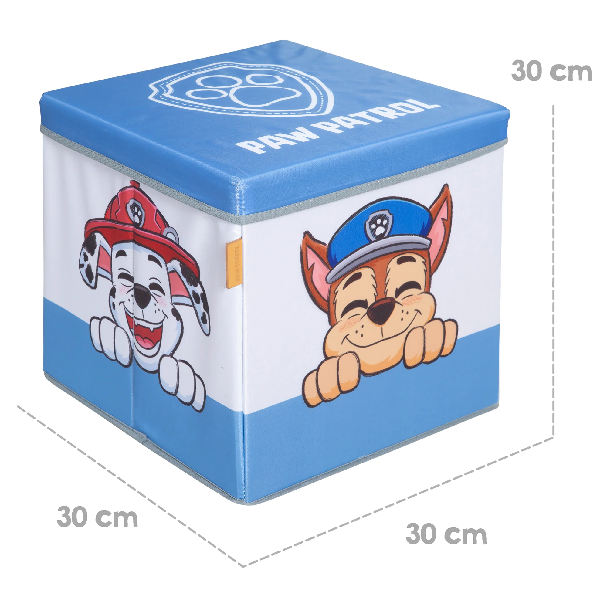 Faltbare Sitz-& Aufbewahrungsbox 'Paw Patrol' - Blau / Weiß - Image 5