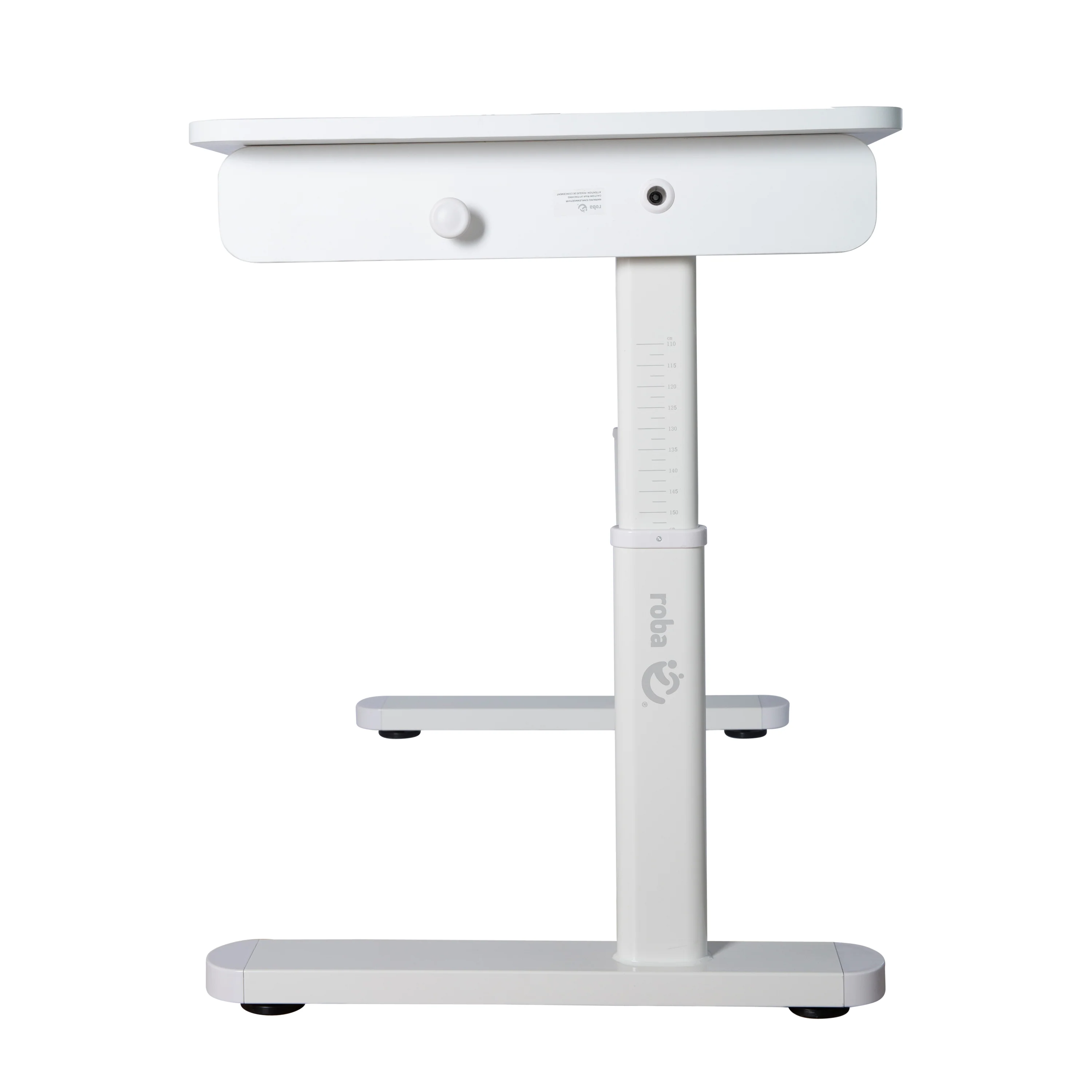 Schreibtisch neigbar mit Schublade weiß - Höhenverstellbarer Kinderschreibtisch 62-78 cm - Mit neigbarer Arbeitsplatte & Stauraum - Für Kinder & Jugendliche - Ergonomisch & funktional - 110x60 cm - Modernes Design - Image 5